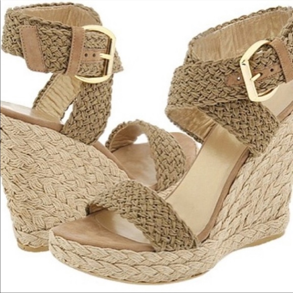 Stuart Weitzman green wedges